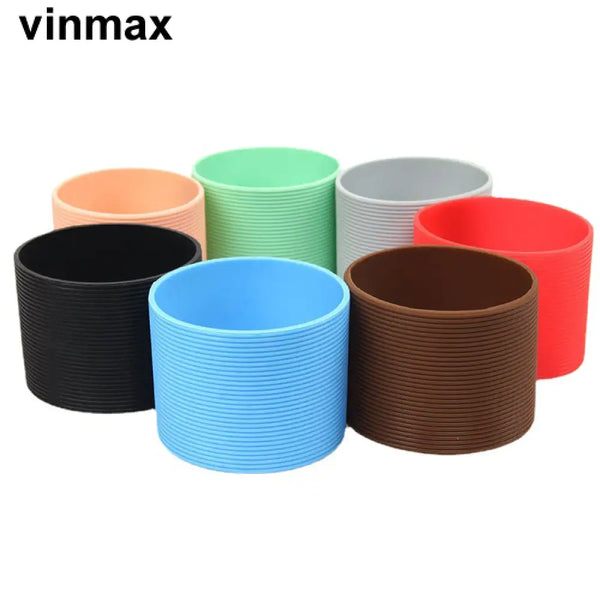 Vinmaxrandom Colorsilicone Heat-Insulated Containers For Household Purposes Cup Cover Thickened